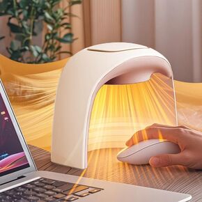 Heated Mouse Pad Hand Warmer,Adjustable Temperature Small Space Heater for Office,Foldable Desk Heater for Office Quiet Small,Portable Electric Space Heaters for Indoor Use,110V 100W (Black)