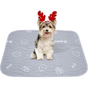 Conkote 2 Pack Washable Pee Pads for Dogs 34" x 36", Reusable Puppy Training Pads Fast Absorbent Dog Playpen Mats Waterproof with Non-Slip Bottom for Playpen, Crate, Potty, Whelping