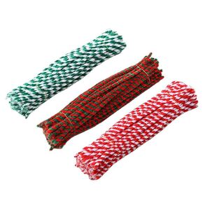 300Pcs Metallic Pipe Cleaners Stem Two Color DIY Twist Sticks Twistable Stems Bendable Sculpting Sticks Craft Supplies for DIY Craft Christmas Decoration School Projects, 3 Color