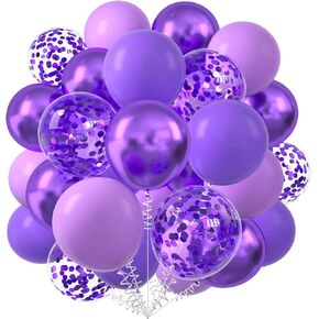 KALOR Red Yellow and Blue Balloons, 60 Pcs 12 Inch Red Blue Gold Confetti Latex Balloons for Baby Shower Birthday Bridal Shower Wedding Princess Theme Party Decorations