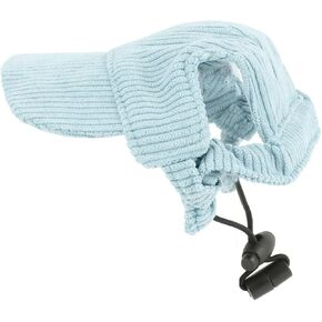 Dog Baseball Cap, Adjustable Dog Outdoor Sport Sun Baseball Hat Visor Sunbonnet Outfit with Ear Holes for Puppy Small Medium Large Dogs (S)