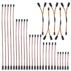 WMYCONGCONG 30 PCS Servo Splitter Cable Y Servo Extension Cable Lead Wire Cable and Servo Extension Lead Wire Cable Male to Female 3 Pin for Futaba JR Servo Extension Connection