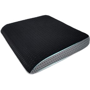 Large Seat Cushion, 2.7 Inch Thick Office Chair Cushion with 3D Mesh Padding, Wedge and Handle Design for Car Seat, Wheelchair, Bleacher, Coccyx Pain Relief, Easy to Clean