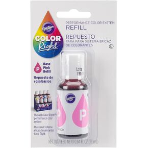Wilton Right Performance Color System Refill .7oz-Pink, 4.54 x 9.620000000000001 x 14.7 cm, Multicoloured