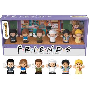 Little People Collector Friends TV Series Special Edition Figure Set for Adults & Fans, 6 Characters in a Display Gift Package