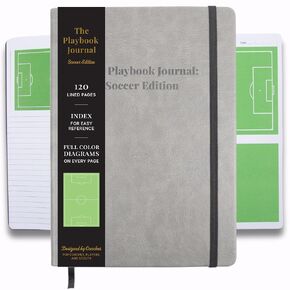 The Playbook Journal Soccer Notebook For Coaches For Girls And Boys, Soccer Coach Journal With Field, Soccer Coaching Notebook For Soccer Training & Tactics