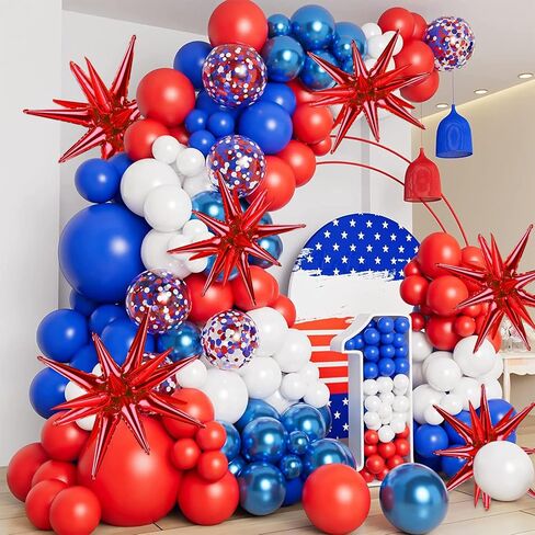 8 Pcs Navy Blue Star Balloons, 27/22 inch Explosion Foil Balloons for Birthday, Baby Shower, Wedding, Backdrop, Anniversary, Graduation Party Decorations (Navy Blue) in Saudi Arabia