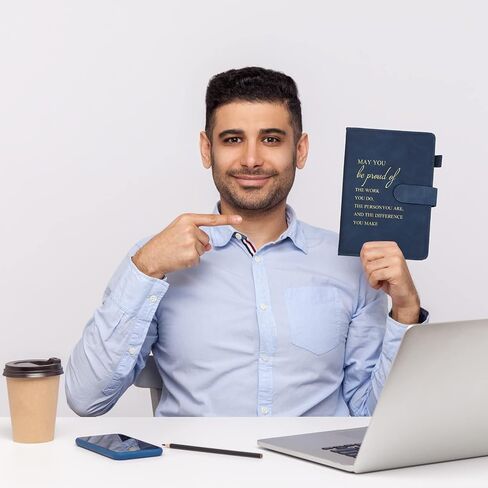 Roowest 20 Pcs Team Gifts for Employees Thank You Bulk Gifts A5 Leather Notebooks May You Proud of The Work You Do Journals for Christmas Client Gifts Volunteer Appreciation(5 Color,Proud) in Saudi Arabia
