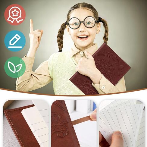 Koogel Leather Writing Journal, 6 x 8 Inch Leather Bound Notebook for Women Men Travel Journal for Sketch Artist Brown in Saudi Arabia