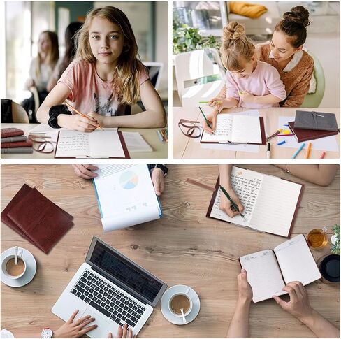 Koogel Leather Writing Journal, 6 x 8 Inch Leather Bound Notebook for Women Men Travel Journal for Sketch Artist Brown in Saudi Arabia