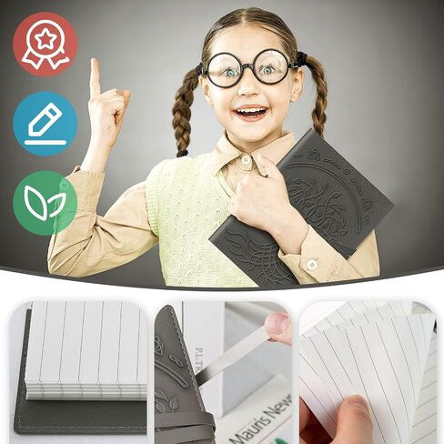 مجلة الكتابة الجلدية من Koogel، دفتر ملاحظات جلدي مقاس 6 × 8 بوصة للنساء والرجال مجلة السفر لفنان الرسم باللون البني in Saudi Arabia