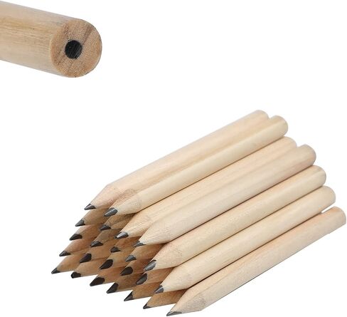 LUTER 24pcs Short Round Pencils Mini Wood Pencils Round Pencils Short Wood Pencils Bulk for Preschoolers Toddlers Kindergarten School Home in Saudi Arabia