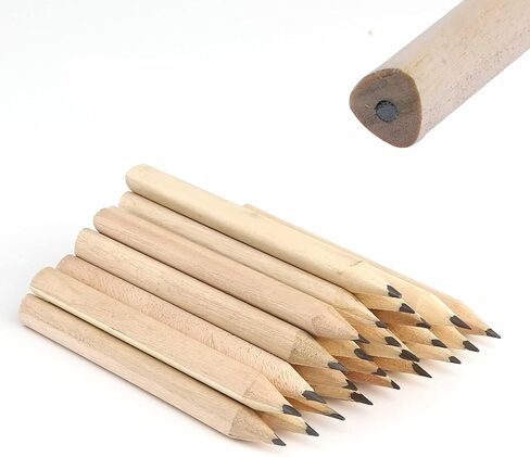 LUTER 24pcs Short Round Pencils Mini Wood Pencils Round Pencils Short Wood Pencils Bulk for Preschoolers Toddlers Kindergarten School Home in Saudi Arabia