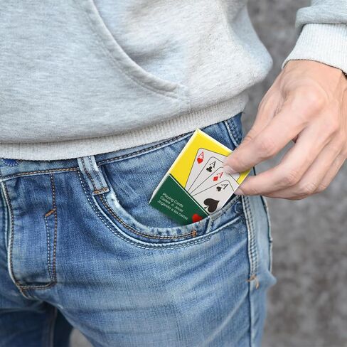 3 Decks Mini Playing Cards, Small Playing Cards Tiny Cards Deck Miniature Traveling Poker Deck Cards Great Novelty Gift for Party Game Supply 2 x 1.5 Inch(Red) in Saudi Arabia