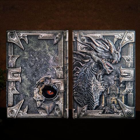 3D Dragon Embossed Journal Writing Notebook with Pen Set,Hardcover DND Journal Handmade Daily Notepad Travel Diary,RPG Accessories Gift for DM's&D&D Players,Men&Women in Saudi Arabia