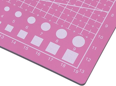 حصيرة خياطة ذاتية الشفاء مقاس A5 210 × 150 مم لوحة تقطيع PVC ذاتية الشفاء احترافية غير قابلة للانزلاق لوح تقطيع متين لخياطة اللحف اليدوية وأداة مشاريع الفنون والحرف اليدوية (وردي) in Saudi Arabia