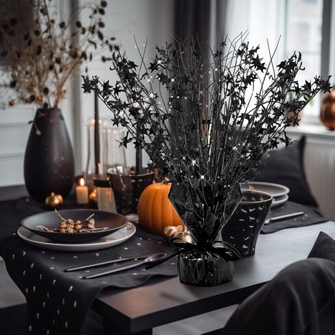 Crowye 3 Pieces Metallic Foil Spray Centerpiece Christmas Party Star Table Decoration Burst Centerpieces Winter Table Centerpieces for Birthday New Year Party Holiday(Gold) in Saudi Arabia