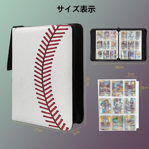 Card Binde 9 pocket,trading card binder 50 Removable Sleeves,card binder 900 pockets,PU surface is waterproof and wear-resistant trading card file,card collection binder(Dragon) in Saudi Arabia
