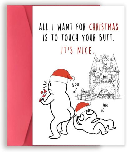 Funny December Birthday Card for Women Men, Happy Xmas Holiday Birthday for Best Friends, Hilarious Christmas Birthday Card Gifts for Him Her in Saudi Arabia