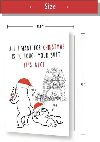 Funny December Birthday Card for Women Men, Happy Xmas Holiday Birthday for Best Friends, Hilarious Christmas Birthday Card Gifts for Him Her in Saudi Arabia