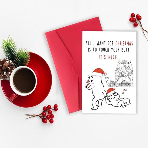 Funny December Birthday Card for Women Men, Happy Xmas Holiday Birthday for Best Friends, Hilarious Christmas Birthday Card Gifts for Him Her in Saudi Arabia