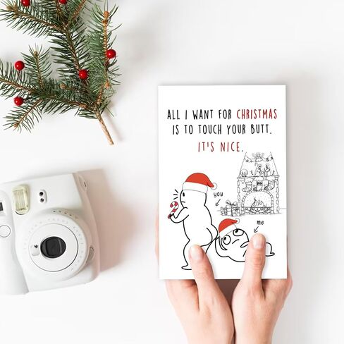 Funny December Birthday Card for Women Men, Happy Xmas Holiday Birthday for Best Friends, Hilarious Christmas Birthday Card Gifts for Him Her in Saudi Arabia