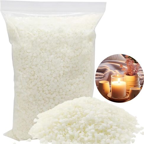 AHSNYLC Yellow Beeswax Pellets - Pure Beeswax Pastilles,Beeswax Beads Bulk,Beeswax Candle Making,Wax Pellets,Beeswax Wax Beads,Wax Bulk for DIY Making Candles,Skin Care,Soap Making Supplies (White) in Saudi Arabia