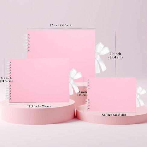 Scrapbook Photo Album 40 Pages Scrap Book Memory Book 6 x 8.5 inch Guest Book Scrapbook, Baby Shower Gifts, Valentines, Engagement Gifts in Saudi Arabia