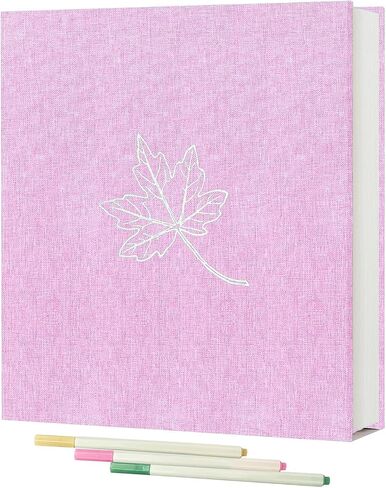 Photo Album Self Adhesive 4x6 8x10 Pictures Magnetic Scrapbook Album 40 Pages, Linen Cover DIY Album with 3 Metal Pen for Wedding Baby Family Travel (Sky Blue) in Saudi Arabia