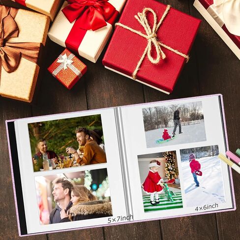 Photo Album Self Adhesive 4x6 8x10 Pictures Magnetic Scrapbook Album 40 Pages, Linen Cover DIY Album with 3 Metal Pen for Wedding Baby Family Travel (Sky Blue) in Saudi Arabia