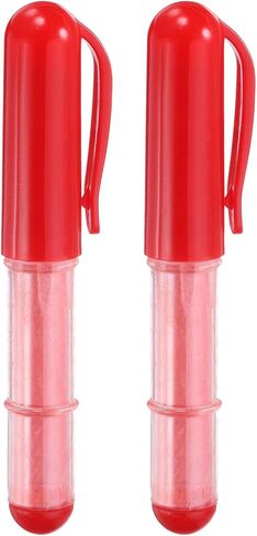 HARFINGTON 2 Colors Fabric Chalk Marker Tailors Liner Chalk Pen Style with Chalk Wheel Tip for Sewing Quilting & Crafts, Red/White in Saudi Arabia