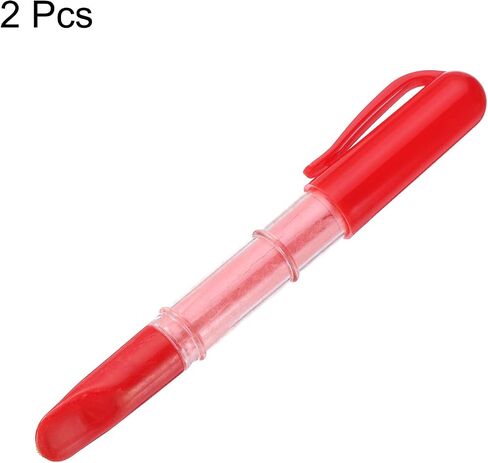 HARFINGTON 2 Colors Fabric Chalk Marker Tailors Liner Chalk Pen Style with Chalk Wheel Tip for Sewing Quilting & Crafts, Red/White in Saudi Arabia