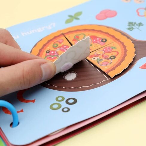 Montessori Busy Book for Kids to Develop Learning Skills, Montessori Quiet Book for Kids Preschool Learning Travel Toys, Sensory Toddler Interactive Activities Book (Thinking),Multicolor in Saudi Arabia