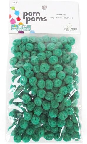 Colorful Craft Pom Poms Art Supply (Tan 0.25 Inch, 150) in Saudi Arabia