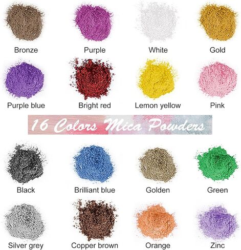 DR. RESIN 72oz Epoxy Resin Kit with 16 Colors Mica Powders No Bubble, No Yellowing Art Resin for Tabletop, DIY Craft, Jewelry Making in Saudi Arabia