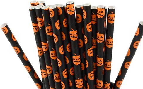 [25 Count ] Party Paper Straws,Great for Party and also can be used for cake pops,Tall 7.87'' (Strawberry) in Saudi Arabia