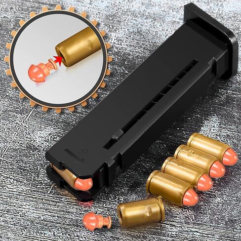 Shell Ejecting Toy Gun, Automatic Pull Back Action Shooting Games Education Model Toy for Kids Gifts in Saudi Arabia