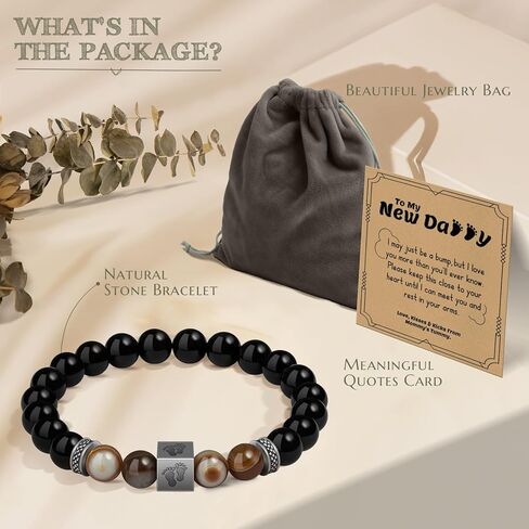 Amazing Dad To Be Gifts, Unique Bracelet Gifts for New Dad for Father's day, New Dad Gifts for Men, Gender Reveal Gifts for Dad to Be, Dad Gifts for New Dad in Saudi Arabia
