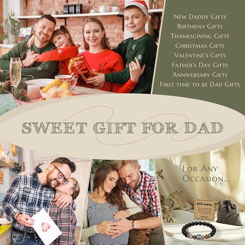 Amazing Dad To Be Gifts, Unique Bracelet Gifts for New Dad for Father's day, New Dad Gifts for Men, Gender Reveal Gifts for Dad to Be, Dad Gifts for New Dad in Saudi Arabia