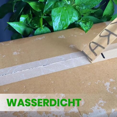 ADHES Heavy Duty Kraft Paper Tape, 2 Inch x 43 Yards, 6 Rolls Eco Friendly & Biodegradable, Writable & Uncoated Brown Packing Tape Paper Packing Tape for Masking, Sealing, and Packaging Use, in Saudi Arabia