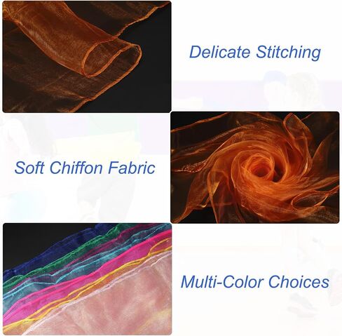 PATIKIL Dance Scarves, Juggling Scarves for Play Magic Music Activity Juggling Dressing in Saudi Arabia