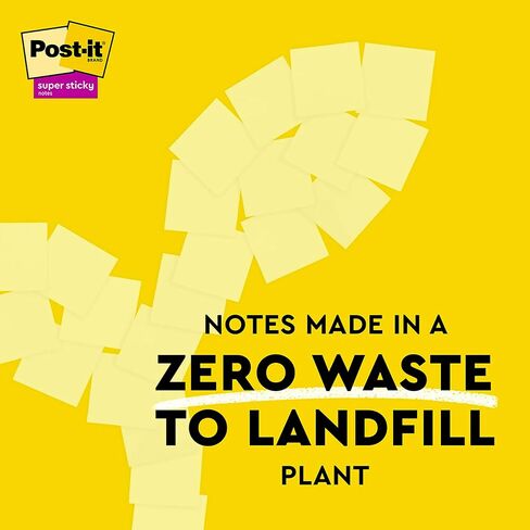 ورق ملاحظات لاصق للغاية معاد تدويره بنسبة 100% من Post-it، 2X قوة الالتصاق، 4x6 بوصة، 4 وسادات، 45 ورقة/وسادة، مجموعة Oasis (4621R-4SST) in Saudi Arabia