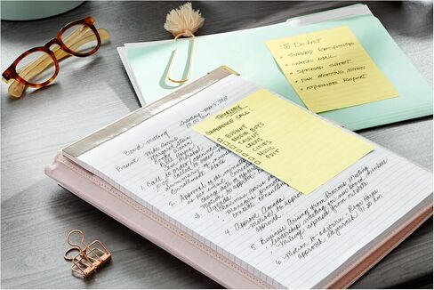 ورق ملاحظات لاصق للغاية معاد تدويره بنسبة 100% من Post-it، 2X قوة الالتصاق، 4x6 بوصة، 4 وسادات، 45 ورقة/وسادة، مجموعة Oasis (4621R-4SST) in Saudi Arabia