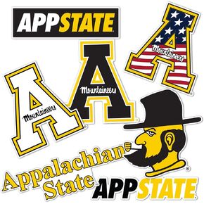 Desert Cactus Appalachian State University Stickers Mountaineers Vinyl Decals Laptop Water Bottle Car Scrapbook Sheet T2 (Type 2 - Yosef)