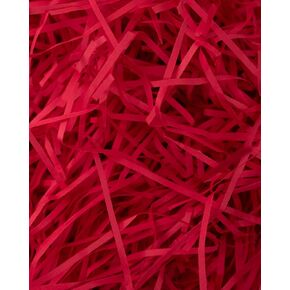 MagicWater Supply - 1/2 LB - Red - Soft & Thin Staight Cut Crinkle Paper Shred Filler great for Gift Wrapping, Basket Filling, Birthdays, Weddings, Anniversaries and Valentines Day