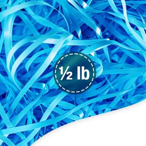 Red Metallic Plastic Shred for Gift Bags, Boxes & Baskets - shredded plastic gift box filler - Vibrant Sparkle Decorative Shred for Weddings, Anniversaries, Events, Holidays (8 oz)
