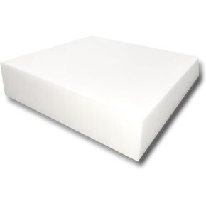 FoamTouch High Density Square Cut Upholstery Foam 6'' x 24'' x 24'' Couch Cushion, Dining Chair Cushion, Wheelchair seat Cushion Replacement