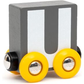 BRIO – Letter Train U | Wooden Train Set Accessory Toy for Kids Age 2 Years Up