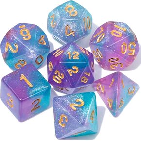 DND Polyhedral Dice for Dungeons and Dragons RPG MTG Role Playing Table Games. 7pcs
