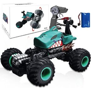 Dinosaur Toys Remote Control Car - 2.4 GHz High Speed 36KM/H RC Cars Toys,1:16 Scale All Terrain RC Cars,Headlight and Rechargeable Battery Gifts for Adults Boys 6-12.